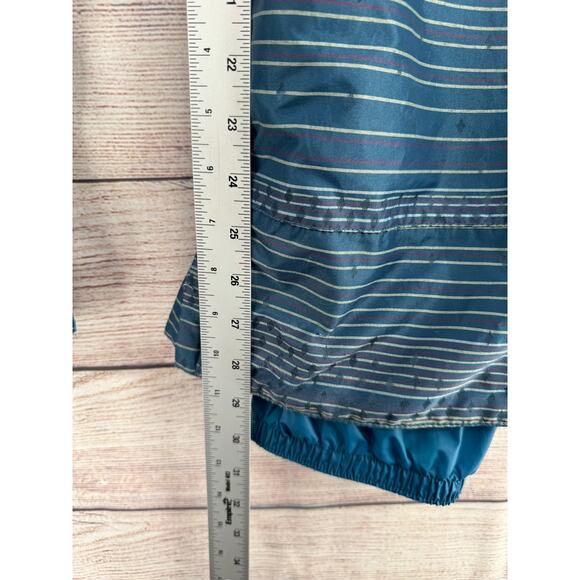 Burton DryRide Stripe Print Cargo Snowboard Pants Womens Medium Turquoise Blue - Picture 12 of 13